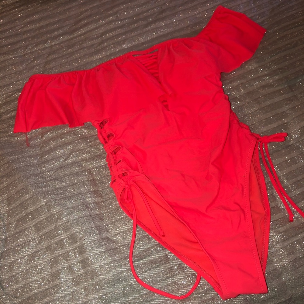 Hot pink Rue21 one piece bathing suit